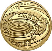 Slovakia 100 Euro Caves of Slovak Karst 2017 2017 SLOVENSKO R coin obverse Slovakia 100 Euro Caves of Slovak Karst 2017 2017 SLOVENSKO R coin obverse