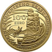 Slovakia 100 Euro Caves of Slovak Karst 2017 JASKYNE SLOVENSKÉHO KRASU SVETOVÉ PRÍRODNÉ DEDIČSTVO 100 EURO coin reverse Slovakia 100 Euro Caves of Slovak Karst 2017 JASKYNE SLOVENSKÉHO KRASU SVETOVÉ PRÍRODNÉ DEDIČSTVO 100 EURO coin reverse