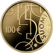 Finland 100 Euro Finnish Lion 2010 P Proof KM# 150 100 € SUOMI coin obverse Finland 100 Euro Finnish Lion 2010 P Proof KM# 150 100 € SUOMI coin obverse