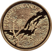 Finland 100 Euro Lappland Midnight Sun 2002 M J-M Proof KM# 109 SUOMI FINLAND 2002 coin obverse Finland 100 Euro Lappland Midnight Sun 2002 M J-M Proof KM# 109 SUOMI FINLAND 2002 coin obverse