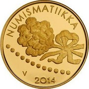 Finland 100 Euro Numismatics 2014 Proof, numbered KM# 223 NUMISMATIIKKA V 2014 coin reverse Finland 100 Euro Numismatics 2014 Proof, numbered KM# 223 NUMISMATIIKKA V 2014 coin reverse