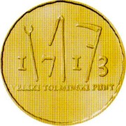 Slovenia 100 Euro Tolmin Peasant Revolt 2013 Proof KM# 114 1713 VELIKI TOLMINSKI PUNT coin reverse Slovenia 100 Euro Tolmin Peasant Revolt 2013 Proof KM# 114 1713 VELIKI TOLMINSKI PUNT coin reverse