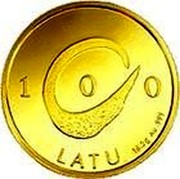 Latvia 100 Latu Development 1998 Proof KM# 40 100 LATU 16.2 G AU .999 coin reverse