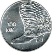 Finland 100 Markkaa Aino Ackte 2001 M KM# 97 100 MK AINO ACKTE 1876 1944 coin reverse Finland 100 Markkaa Aino Ackte 2001 M KM# 97 100 MK AINO ACKTE 1876 1944 coin reverse
