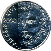 Finland 100 Markkaa Aleksis Kivi 2000 FI T-M KM# 94 SUOMI FINLAND 100 MK M coin reverse Finland 100 Markkaa Aleksis Kivi 2000 FI T-M KM# 94 SUOMI FINLAND 100 MK M coin reverse