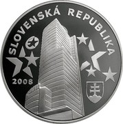 Slovakia 1000 Koruna Farewell To The Slovak Koruna 2008 Proof SLOVENSKÁ REPUBLIKA 2008 coin obverse Slovakia 1000 Koruna Farewell To The Slovak Koruna 2008 Proof SLOVENSKÁ REPUBLIKA 2008 coin obverse