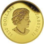 Canada 1250 Dollars Growling Cougar 2015 Proof 1250 DOLLARS ELIZABETH II coin obverse Canada 1250 Dollars Growling Cougar 2015 Proof 1250 DOLLARS ELIZABETH II coin obverse