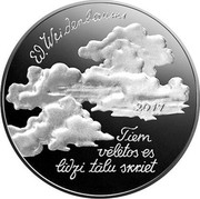Latvia 2.5 Euro Eduards Veidenbaums 2017 Proof KM# 193 E. VEIDENBAUMS 2017 TIEM VĒLĒTOS ES LĪDZI TĀLU SKRIET coin obverse Latvia 2.5 Euro Eduards Veidenbaums 2017 Proof KM# 193 E. VEIDENBAUMS 2017 TIEM VĒLĒTOS ES LĪDZI TĀLU SKRIET coin obverse
