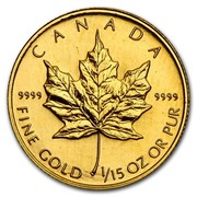 Canada 2 Dollars Maple Leaf 1994 KM# 256 CANADA 9999 9999 FINE GOLD 1/15 OZ OR PUR coin reverse Canada 2 Dollars Maple Leaf 1994 KM# 256 CANADA 9999 9999 FINE GOLD 1/15 OZ OR PUR coin reverse