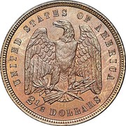 USA 2½ Dollars (Quarter Pattern Eagle) UNITED STATES OF AMERICA 2½ DOLLARS coin reverse USA 2½ Dollars (Quarter Pattern Eagle) UNITED STATES OF AMERICA 2½ DOLLARS coin reverse
