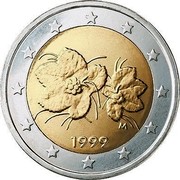 Finland 2 Euro 1st map 1999 M Proof KM# 105 coin obverse Finland 2 Euro 1st map 1999 M Proof KM# 105 coin obverse