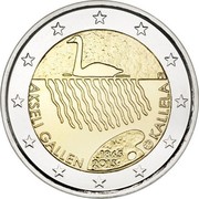 Finland 2 Euro Akseli Gallen-Kallela 2015 Proof KM# 230 FI AKSELI GALLEN 1865 2015 KALLELA coin obverse