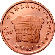 Slovenia 2 Euro Cent The Prince's Stone 2008 KM# 69 SLOVENIJA 2007 coin obverse Slovenia 2 Euro Cent The Prince's Stone 2008 KM# 69 SLOVENIJA 2007 coin obverse