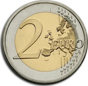 Finland 2 Euro Jean Sibelius 2015 KM# 233 2 EURO LL coin reverse