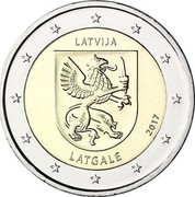 Latvia 2 Euro Latgale 2017 KM# 191 LATVIJA LATGALE 2017 coin obverse Latvia 2 Euro Latgale 2017 KM# 191 LATVIJA LATGALE 2017 coin obverse