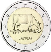 Latvia 2 Euro Latvian agriculture 2016 KM# 175 2016 LATVIJA coin obverse Latvia 2 Euro Latvian agriculture 2016 KM# 175 2016 LATVIJA coin obverse
