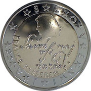 Slovenia 2 Euro France Preseren Silhouette 2015 Proof KM# 75 FRANCE PREŠEREN SHIVE NAJ VSI NARODI SLOVENIJA YEAR coin obverse Slovenia 2 Euro France Preseren Silhouette 2015 Proof KM# 75 FRANCE PREŠEREN SHIVE NAJ VSI NARODI SLOVENIJA YEAR coin obverse