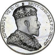 Australia 2 Florin Edward VII Pattern 1901 Proof EDWARDS VII D: G: BRITT: OMN: REX F:DIND:IMP coin obverse Australia 2 Florin Edward VII Pattern 1901 Proof EDWARDS VII D: G: BRITT: OMN: REX F:DIND:IMP coin obverse