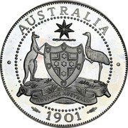 Australia 2 Florin Edward VII Pattern 1901 Proof AUSTRALIA 1901 coin reverse Australia 2 Florin Edward VII Pattern 1901 Proof AUSTRALIA 1901 coin reverse