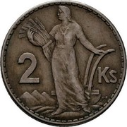 Slovakia 2 Ks Trial Strike 1939 RR 2 KS coin reverse Slovakia 2 Ks Trial Strike 1939 RR 2 KS coin reverse