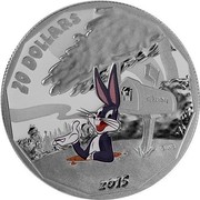 Canada 20 Dollars Bugs Bunny 2015 Proof KM# 1979 20 DOLLARS 2015 coin reverse