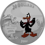 Canada 20 Dollars Daffy Duck 2015 Proof KM# 1978 20 DOLLARS 2015 DUCK SEASON CHASSE AU CANARD coin reverse