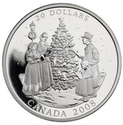 Canada 20 Dollars Holiday Carols 2008 Proof KM# 813 20 DOLLARS CANADA 2008 coin reverse Canada 20 Dollars Holiday Carols 2008 Proof KM# 813 20 DOLLARS CANADA 2008 coin reverse