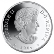Canada 20 Dollars Ketch 2006 Proof KM# 667 ELIZABETH II D ∙ G ∙ REGINA ∙ 2006 ∙ coin obverse Canada 20 Dollars Ketch 2006 Proof KM# 667 ELIZABETH II D ∙ G ∙ REGINA ∙ 2006 ∙ coin obverse
