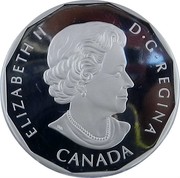 Canada 20 Dollars Looney Tunes Sylvester the cat 2015 Proof KM# 1977 ELIZABETH II D∙G∙REGINA CANADA coin obverse