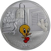 Canada 20 Dollars Looney Tunes Tweety Bird 2015 Proof KM# 1976 20 DOLLARS 2015 coin reverse
