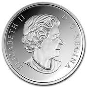 Canada 20 Dollars Mother Earth 2016 Proof KM# 2190 ELIZABETH II D G REGINA coin obverse Canada 20 Dollars Mother Earth 2016 Proof KM# 2190 ELIZABETH II D G REGINA coin obverse