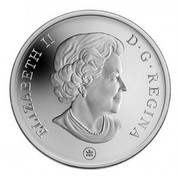 Canada 20 Dollars People riding horse-drawn sleigh 2007 Proof KM# 734 ELIZABETH II D ∙ G ∙ REGINA coin obverse Canada 20 Dollars People riding horse-drawn sleigh 2007 Proof KM# 734 ELIZABETH II D ∙ G ∙ REGINA coin obverse