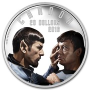 Canada 20 Dollars Star Trek Mirror 2016 Proof KM# 2149 CANADA 20 DOLLARS 2016 coin reverse Canada 20 Dollars Star Trek Mirror 2016 Proof KM# 2149 CANADA 20 DOLLARS 2016 coin reverse