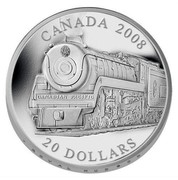 Canada 20 Dollars The Royal Hudson 2008 Proof KM# 809 CANADA 2008 CANADIAN PACIFIC 20 DOLLARS coin reverse Canada 20 Dollars The Royal Hudson 2008 Proof KM# 809 CANADA 2008 CANADIAN PACIFIC 20 DOLLARS coin reverse