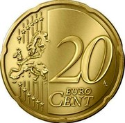 Latvia 20 Euro Cent Greater Coat of Arms 2014 KM# 154 20 EURO CENT LL coin reverse Latvia 20 Euro Cent Greater Coat of Arms 2014 KM# 154 20 EURO CENT LL coin reverse