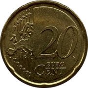 Slovenia 20 Euro Cent Lipizzaner 2023 BU KM# 72 20 EURO CENT LL coin reverse Slovenia 20 Euro Cent Lipizzaner 2023 BU KM# 72 20 EURO CENT LL coin reverse