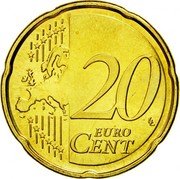 Finland 20 Euro Cent Rampant Lion 2011 FI KM# 127 20 EURO CENT LL coin reverse Finland 20 Euro Cent Rampant Lion 2011 FI KM# 127 20 EURO CENT LL coin reverse