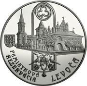 Slovakia 20 Euro (Levoča Heritage Site) PAMIATKOVÁ REZERVÁCIA LEVOČA coin reverse Slovakia 20 Euro (Levoča Heritage Site) PAMIATKOVÁ REZERVÁCIA LEVOČA coin reverse