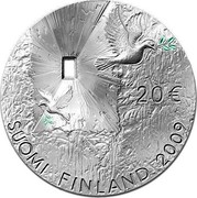 Finland 20 Euro Peace and Security 2009 K KM# 172 20 € SUOMI FINLAND 2009 coin obverse Finland 20 Euro Peace and Security 2009 K KM# 172 20 € SUOMI FINLAND 2009 coin obverse