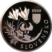 Slovakia 20 Euro Velka Fatra National Park 2009 Proof KM# 109 SLOVENSKO 2009 RL coin obverse Slovakia 20 Euro Velka Fatra National Park 2009 Proof KM# 109 SLOVENSKO 2009 RL coin obverse