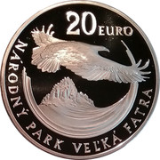 Slovakia 20 Euro Velka Fatra National Park 2009 Proof KM# 109 NÁRONDÝ PARK VELKÁ FATRA 20 EURO coin reverse Slovakia 20 Euro Velka Fatra National Park 2009 Proof KM# 109 NÁRONDÝ PARK VELKÁ FATRA 20 EURO coin reverse