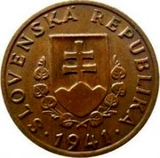 Slovakia 20 Halierov 1941 KM# 4 Republic (1939-1945) SLOVENSKÁ REPUBLIKA 1940 coin obverse Slovakia 20 Halierov 1941 KM# 4 Republic (1939-1945) SLOVENSKÁ REPUBLIKA 1940 coin obverse