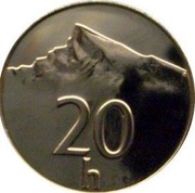 Slovakia 20 Halierov (Silver edition) KM# 18a Z 20 h coin reverse Slovakia 20 Halierov (Silver edition) KM# 18a Z 20 h coin reverse