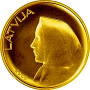 Latvia 20 Latu Coin of Latvia 2008 KM# 96 LATVIJA 2008 coin obverse Latvia 20 Latu Coin of Latvia 2008 KM# 96 LATVIJA 2008 coin obverse