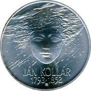 Slovakia 200 Korun 200th Anniversary - Birth of Jan Kollar 1993 MK KM# 20 JÁN KOLLÁR 1793-1852 coin reverse Slovakia 200 Korun 200th Anniversary - Birth of Jan Kollar 1993 MK KM# 20 JÁN KOLLÁR 1793-1852 coin reverse