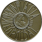 Slovakia 200 Korun 350th Anniversary of Coronation of Leopold I 2005 Proof KM# 81 KORUNOVÁCIA LEOPOLDA I. BRATISLAVA 1655 coin reverse Slovakia 200 Korun 350th Anniversary of Coronation of Leopold I 2005 Proof KM# 81 KORUNOVÁCIA LEOPOLDA I. BRATISLAVA 1655 coin reverse