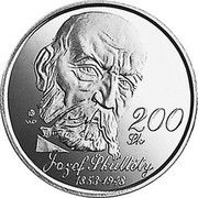 Slovakia 200 Korun Josef Skultety 2003 Proof KM# 66 200 SK JOZEF ŠKULTÉTY 1853 1948 coin reverse Slovakia 200 Korun Josef Skultety 2003 Proof KM# 66 200 SK JOZEF ŠKULTÉTY 1853 1948 coin reverse