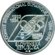 Slovakia 200 Korun Olympic Committee 1994 KM# 21 COMITÉ INTERNATIONAL OLYMPIQUE 1993 1994 1894-1994 SLOVENSKÁ REPUBLIKA coin obverse Slovakia 200 Korun Olympic Committee 1994 KM# 21 COMITÉ INTERNATIONAL OLYMPIQUE 1993 1994 1894-1994 SLOVENSKÁ REPUBLIKA coin obverse