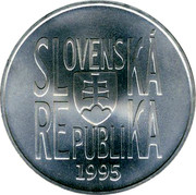 Slovakia 200 Korun Pavol Josef Safarik 1995 MK KM# 24 SLOVENSKÁ REPUBLIKA 1995 coin obverse Slovakia 200 Korun Pavol Josef Safarik 1995 MK KM# 24 SLOVENSKÁ REPUBLIKA 1995 coin obverse