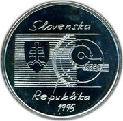 Slovakia 200 Korun Samuel Jurkovic 1996 MK KM# 30 SLOVENSKÁ REPUBLIKA 1996 coin obverse Slovakia 200 Korun Samuel Jurkovic 1996 MK KM# 30 SLOVENSKÁ REPUBLIKA 1996 coin obverse